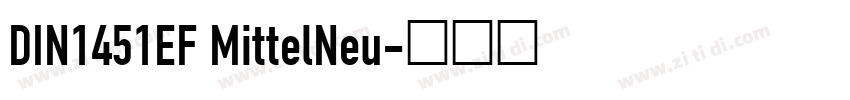 DIN1451EF MittelNeu字体转换